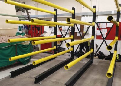 Cantilever racking solution with a hint individuality delivered by WSL