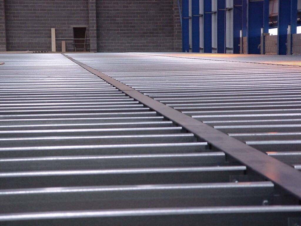 mezzanine floor basic steel framework
